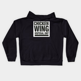 CHICKEN WING DISPOSAL T SHIRT Kids Hoodie